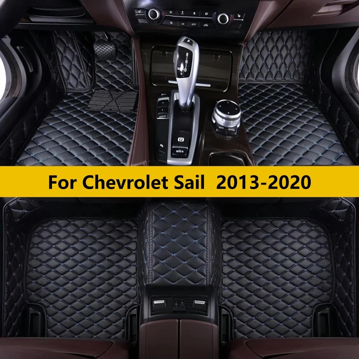 Tappetini auto personalizzati per Chevrolet Sail 2013 2014 2015 2016 2017 2018 2019 2020 Accessori auto Coperture personalizzate Tappetino poggiapiedi