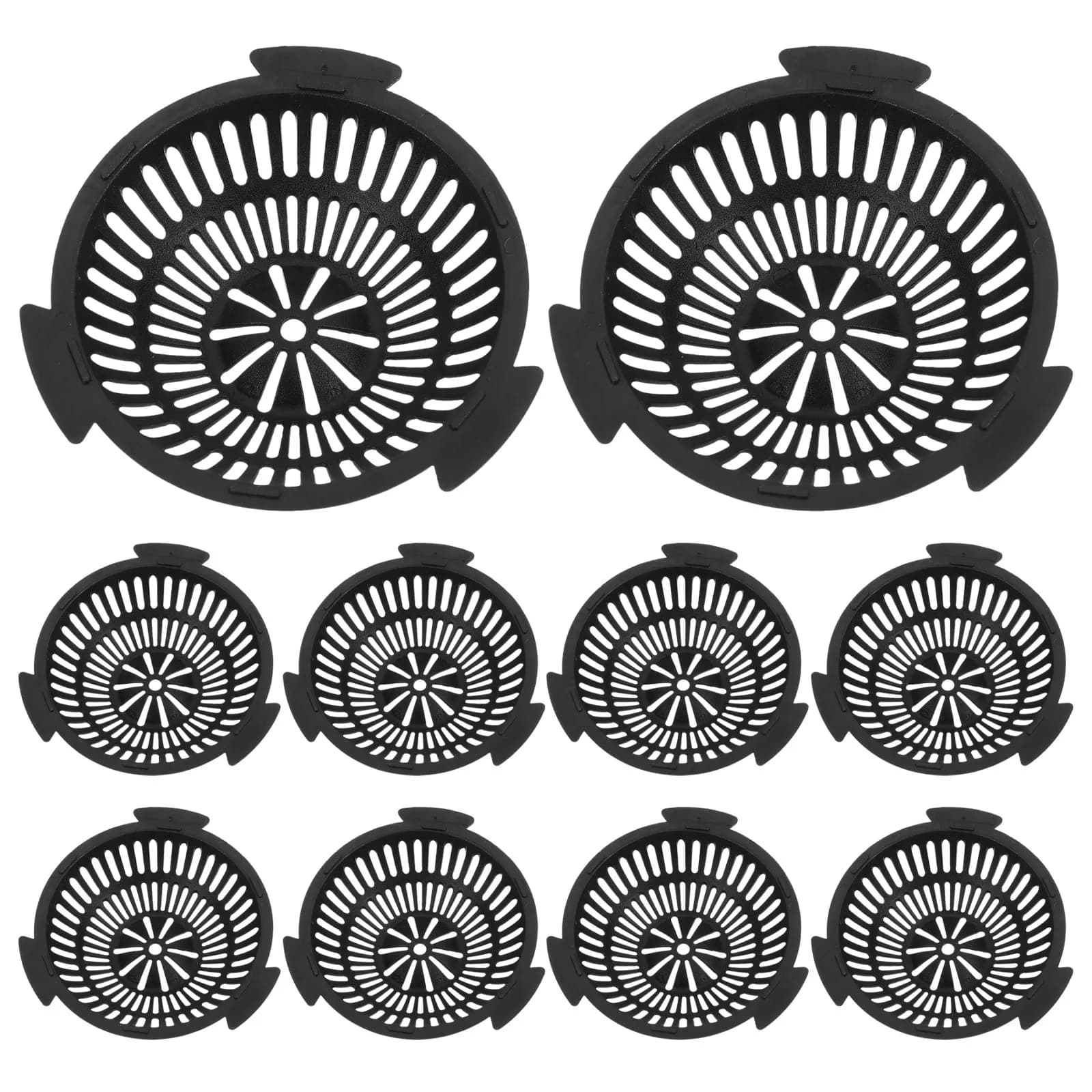 10 Pieces Net Carpets for Vases, Plastic Drain Grills for Plants in Vase, Prevents Land Migration, Increases Aeration, for Bonsai Vases