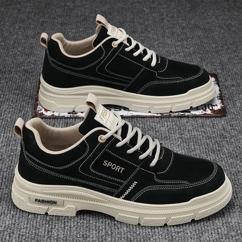Men's Breathable Low-Top Boots Casual Leather Surface Spring Autumn Seasonal Workwear Style Fashionable Boots