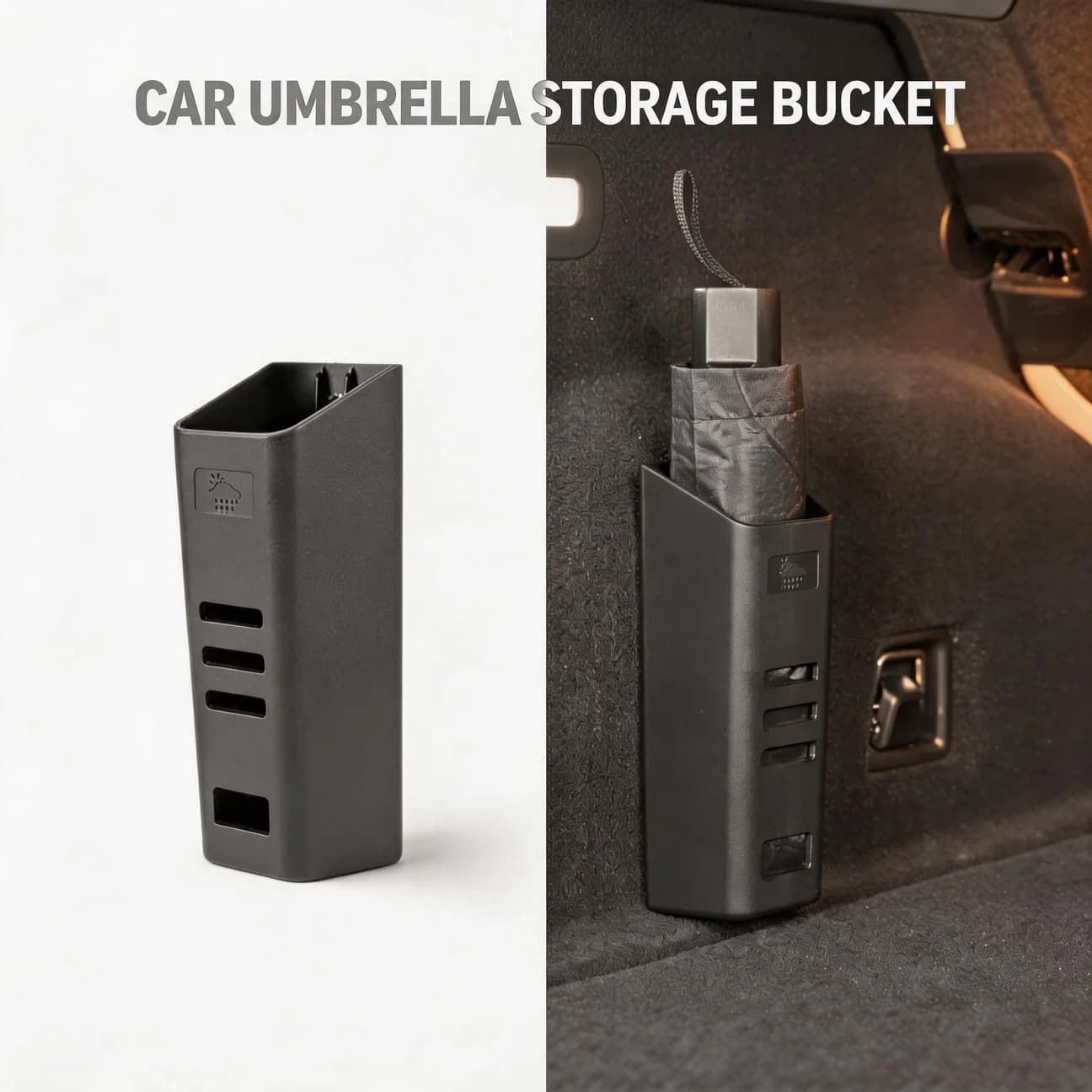Cup Bottle Holder Storage Rack Universal Umbrella Organizer Multi-Purpose Car Rain Umbrella Storage Box Car Interior Accessories