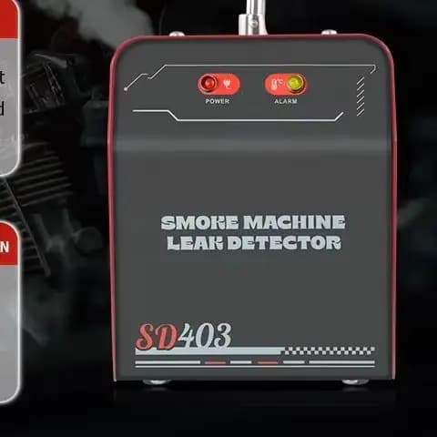 SD403 Automotive Smoke Machine with Air Pressure Leak Detector Car Trucks EVAP Detect Pipe Smoke Leakage Analyzer