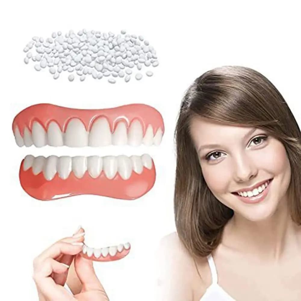 Protesi Dentali Flessibili in Silicone, Faccette Dentali Superiori e Inferiori, Apparecchi Ortodontici Temporanei, Denti Finti, Attrezzatura per Sbiancamento Dentale