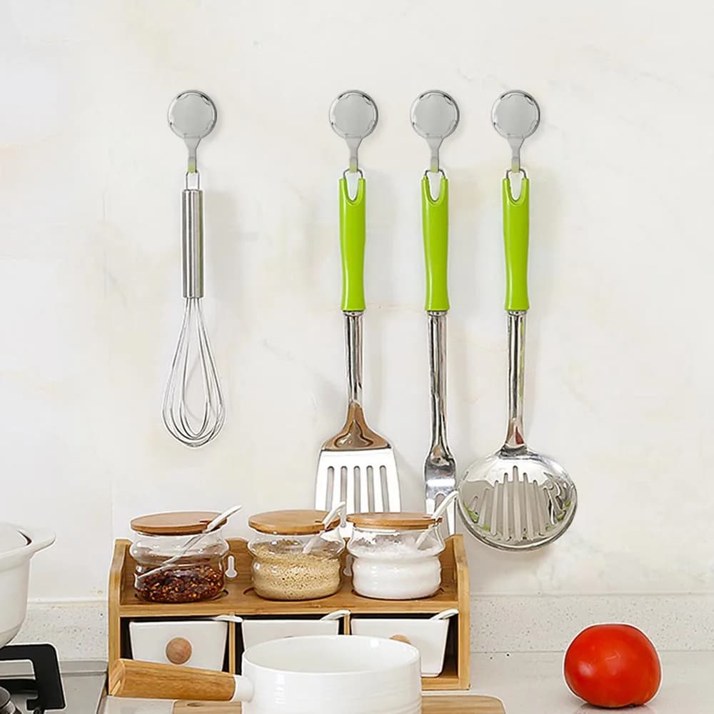3 PCS Convenient ABS Suction Cup Hook Silver Durable Towel Hook Space Saving Wall Mounted Towel Rack Bathroom Kitchen Bedroom