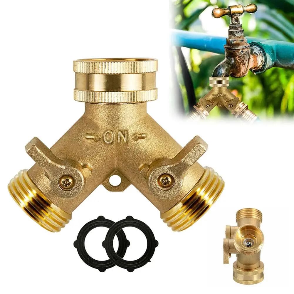 Rubinetto in ottone rubinetto connettore miscelatore adattatore per tubo connettore rapido 3/4 adattatore per accoppiamento tubo in rame strumento per raccordi per irrigazione da giardino