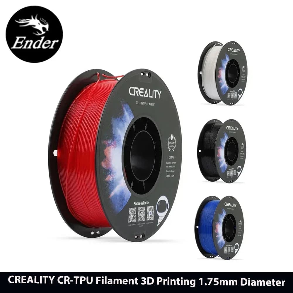 CREALITY CR-TPU Filamento Stampa 3D Diametro 1,75 mm Materiale adesivo morbido ad alta resilienza Protezione ambientale