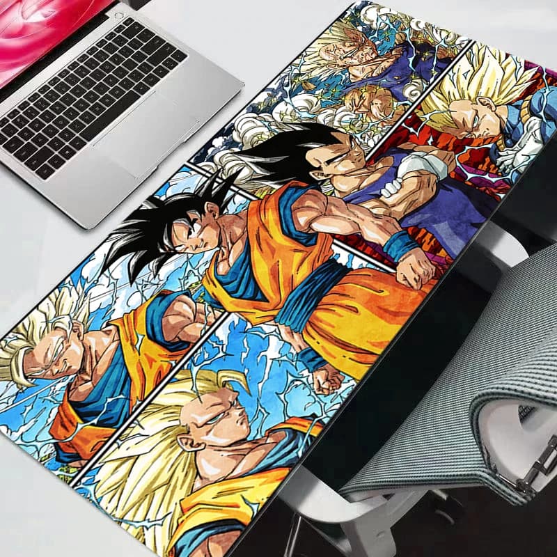 Tappetino per Mouse Grande Dragon Ball DBZ per Gamer PC Computer Tappetini per Mouse Grandi Tappetino da Scrivania per Tastiera Accessori da Gaming Anime Nuovo Mousepad Anime