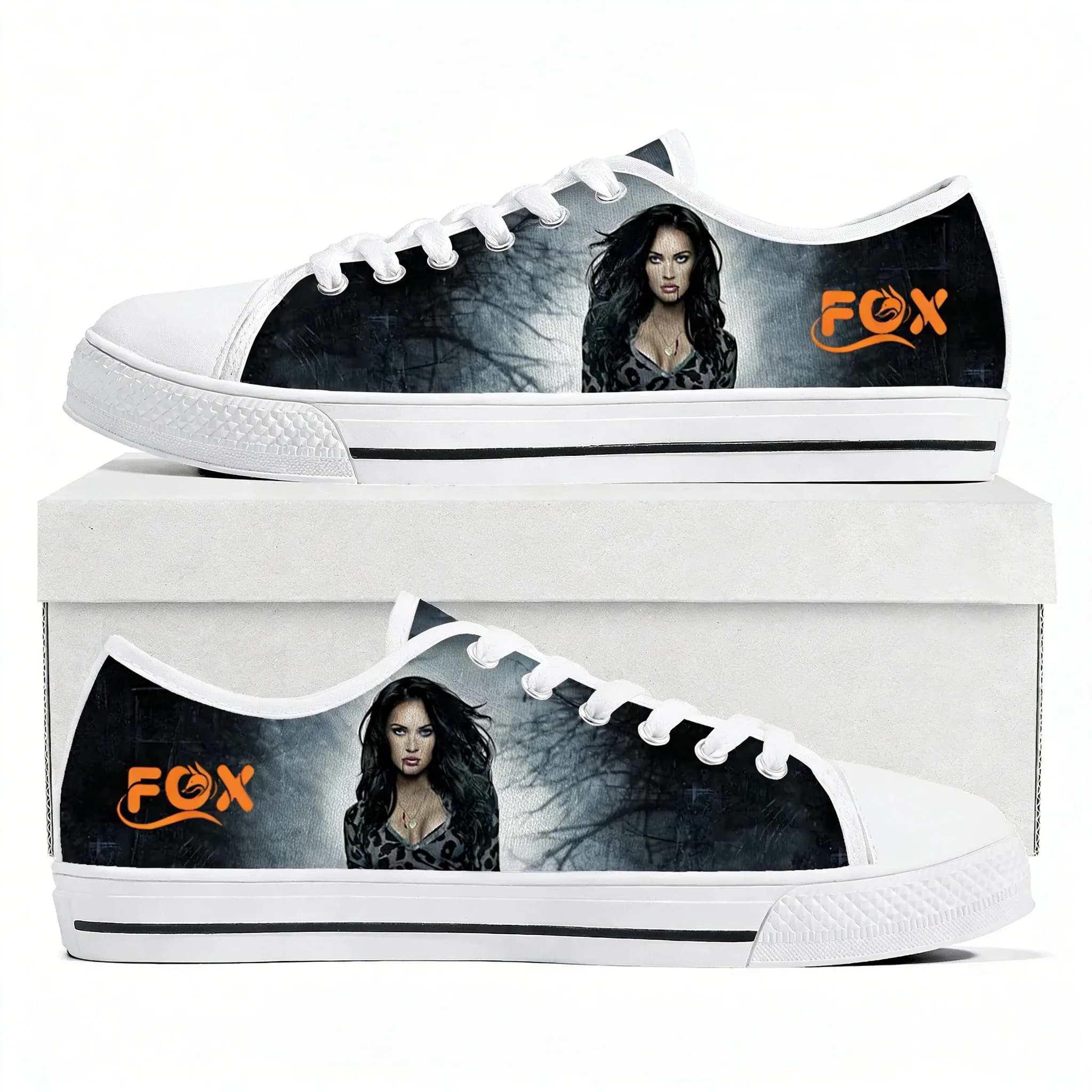Megan Fox Actor Singer Low Top Lightweight Sneakers Mens Womens Teenager Canvas Sneaker Casual Couple Hiking Lightweight Shoes