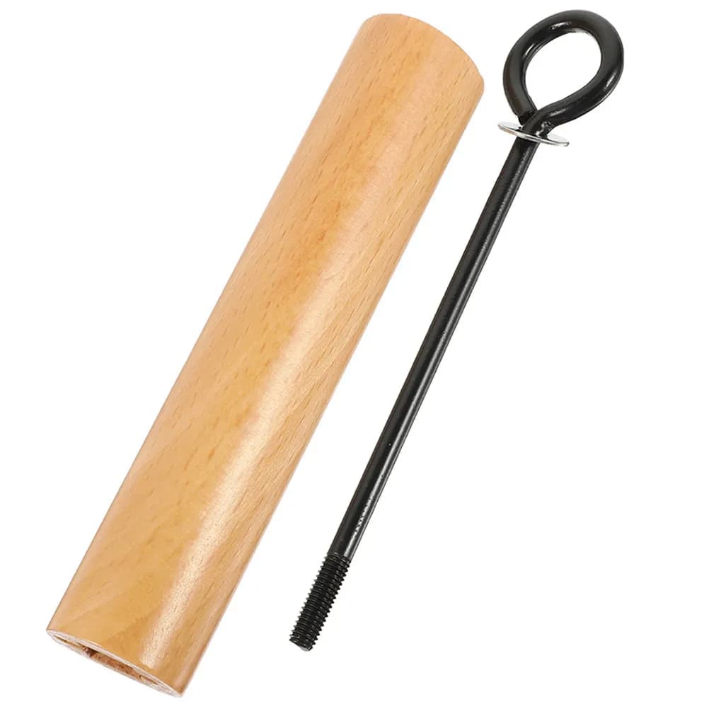 Manico in Legno di Ricambio per Pentole, Staccabile, Design Ergonomico Lungo, Resistente al Calore, per Padelle, Wok, Pentole per Latte e Utensili da Cucina