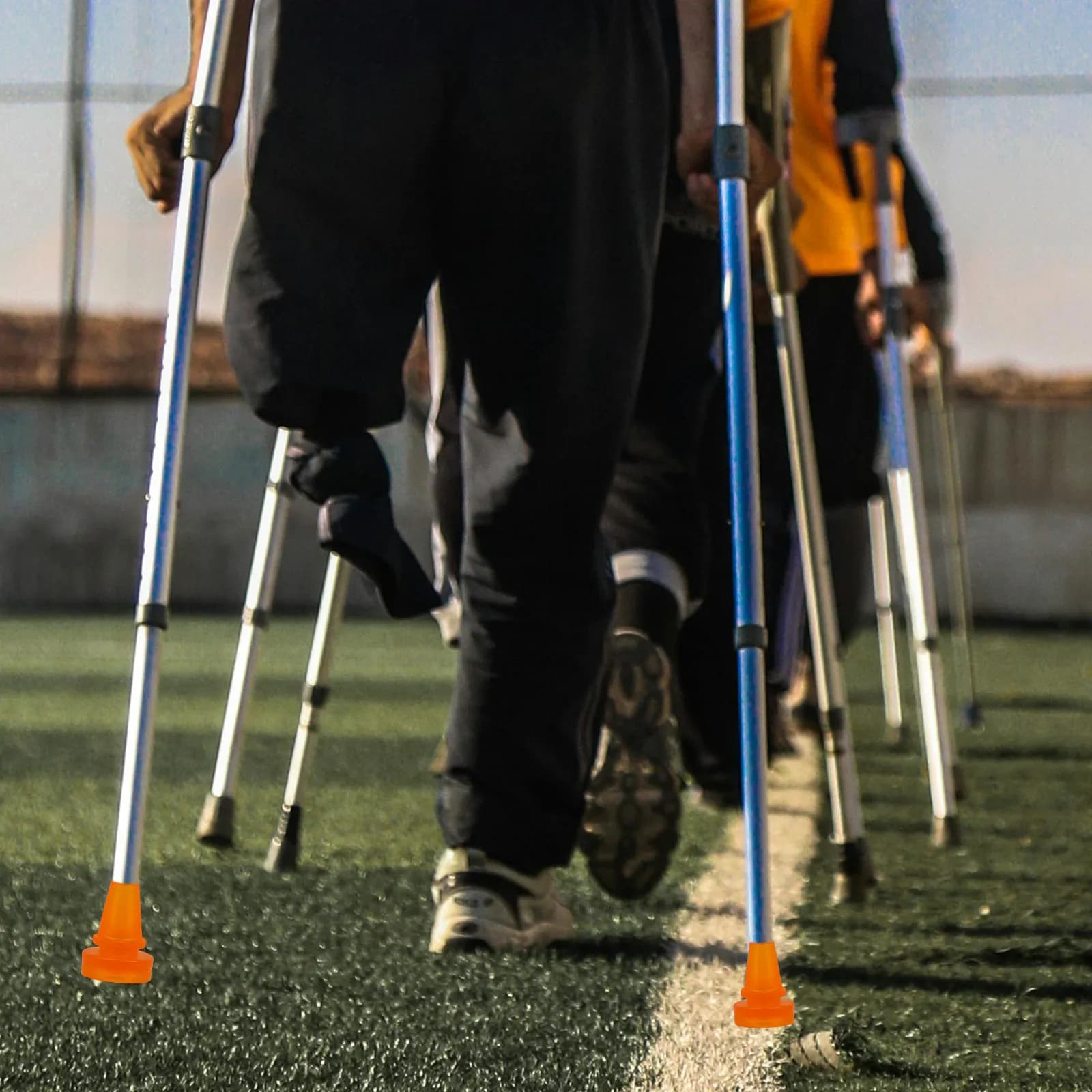 Anti-Skid Cane Tips Replacement Walking Stick Tips Trekking Pole Foot Covers Crutch Pads Non-Slip Rubber End Caps Safety Gear