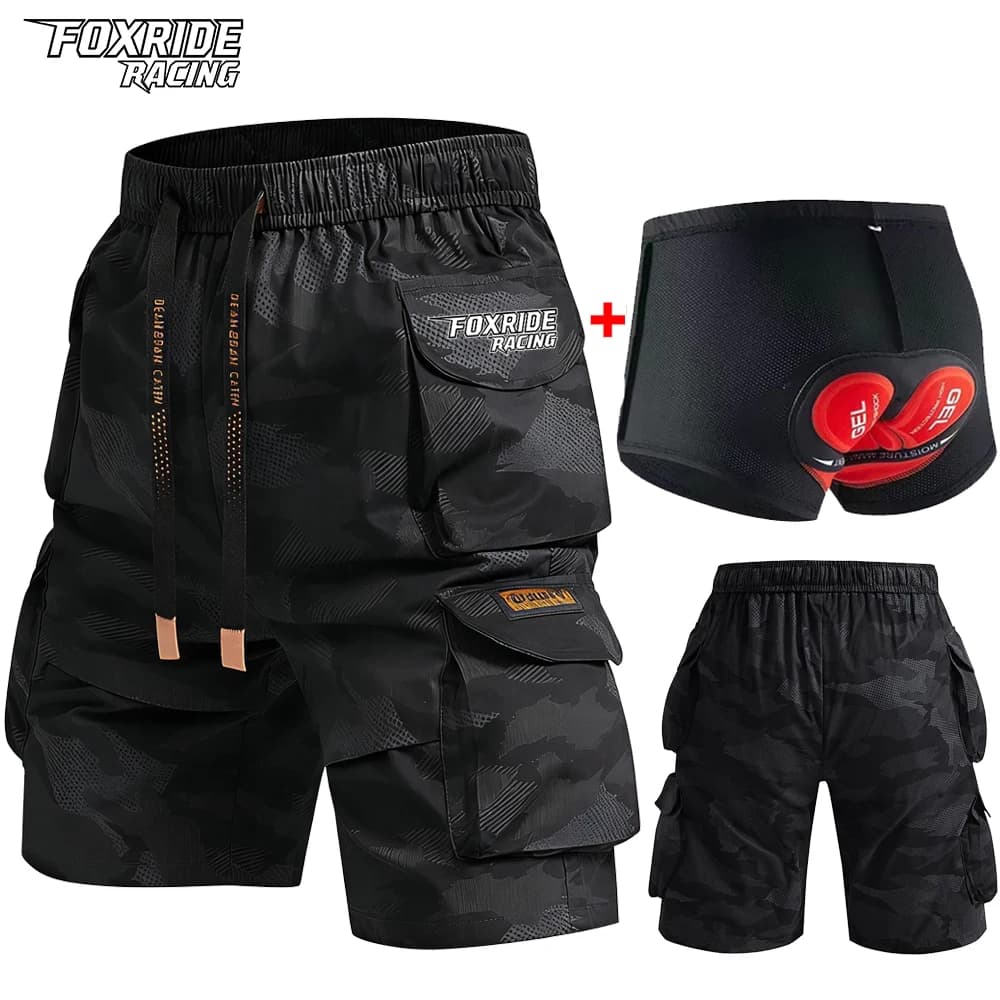FOXRIDE RACING Cycling Shorts Men's Summer Mtb Short Pants Mountain Bike Shorts Road Bicycle Clothing Motorcycle Cargo Bottoms