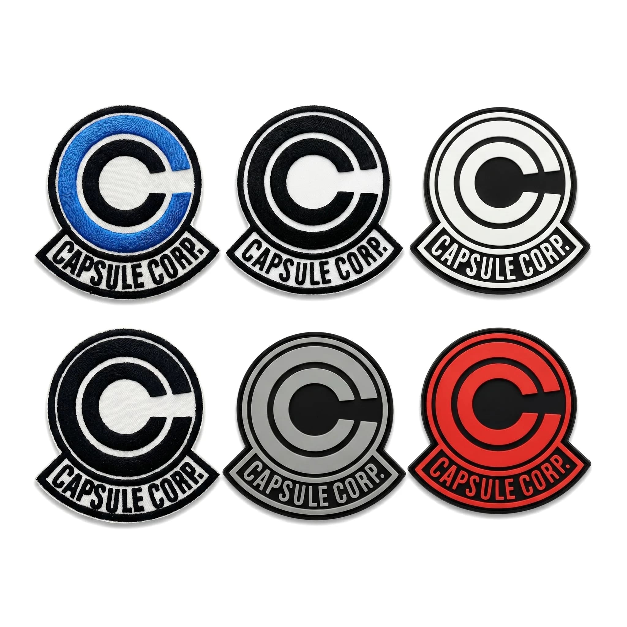 CAPSULE CORP Patches Embroidery PVC Luminous Rubber Creative Fun Tactics Badge Hook Armband Stick on Jacket Backpack