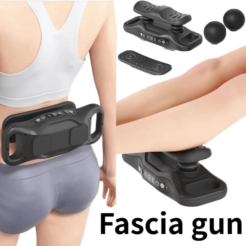 Mini pistola massaggiante multifunzione a vibrazione ad alta frequenza per massaggio profondo, wireless, per uso domestico.