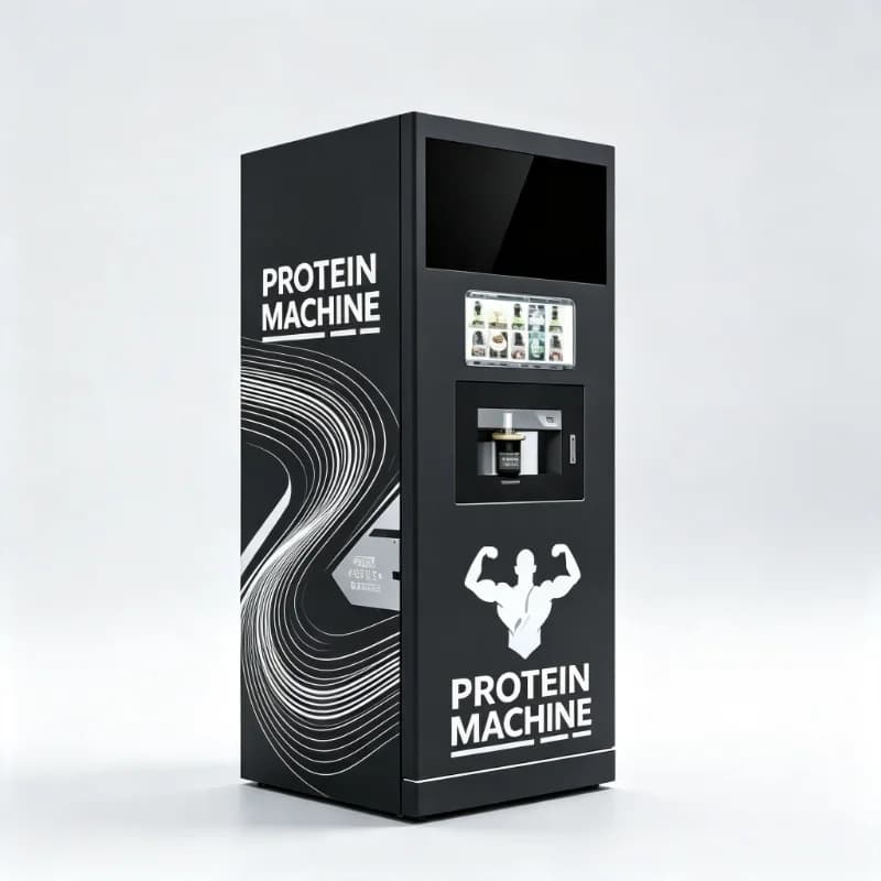 Gym Commercial Multi Function Vending Machine Custom Powder Type Protein Shake Maker With Instant Coffee Function