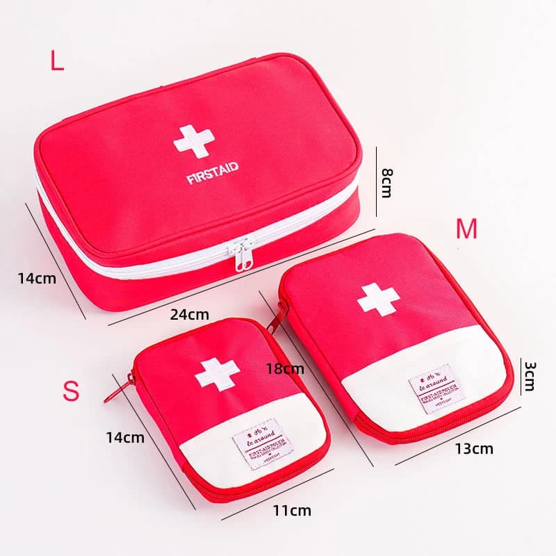 Kit di pronto soccorso da campeggio portatile Borsa medica di emergenza Custodia da viaggio Kit per auto impermeabile Borsa Borsa vuota di sopravvivenza all'aperto Stuf