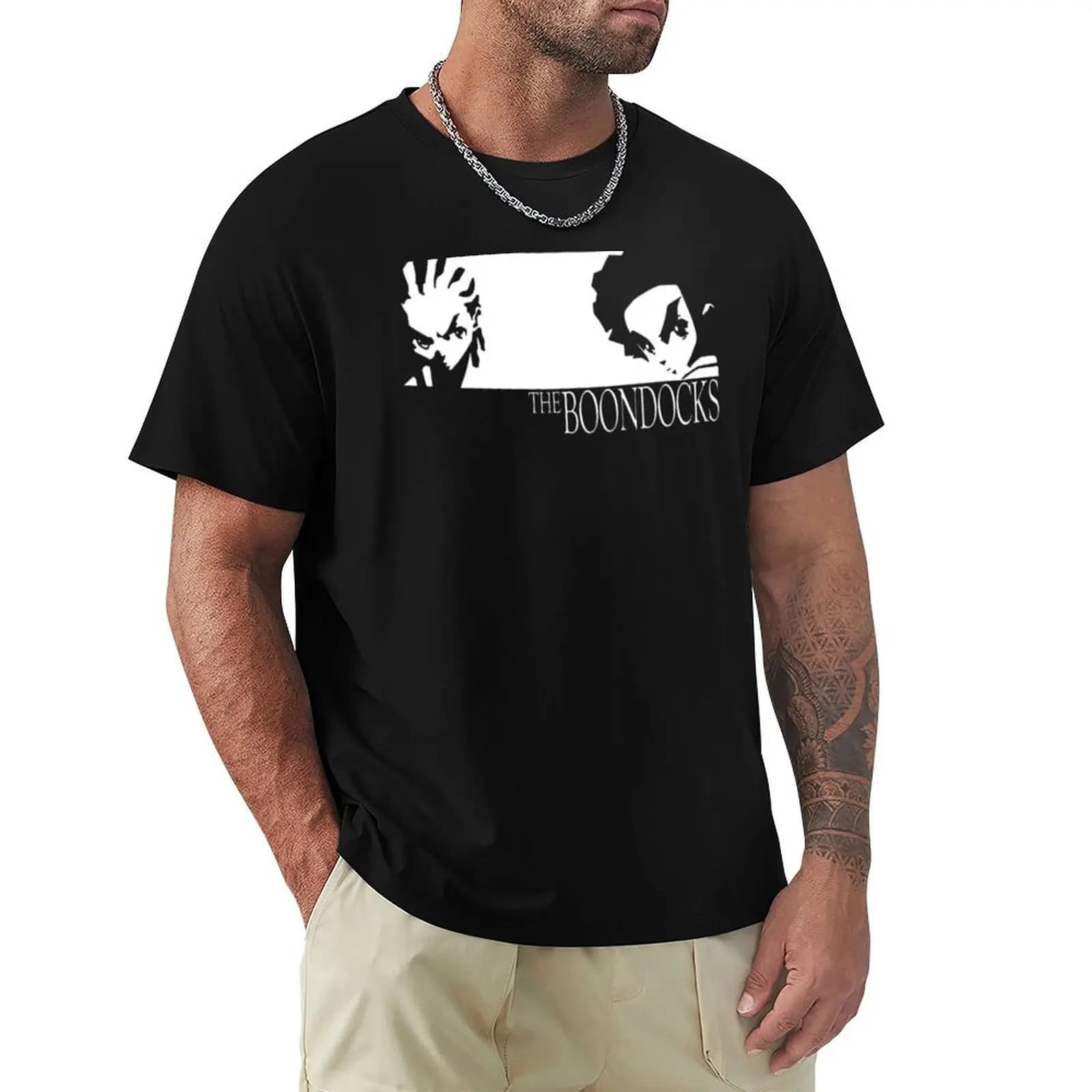 T-shirt dal design Witching Boondocks, morbida maglietta casual in cotone a maniche corte