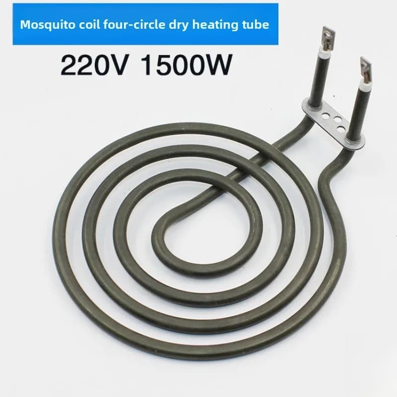 Air fryer electric heating tube, flat heating test electric heating tube 4 turns