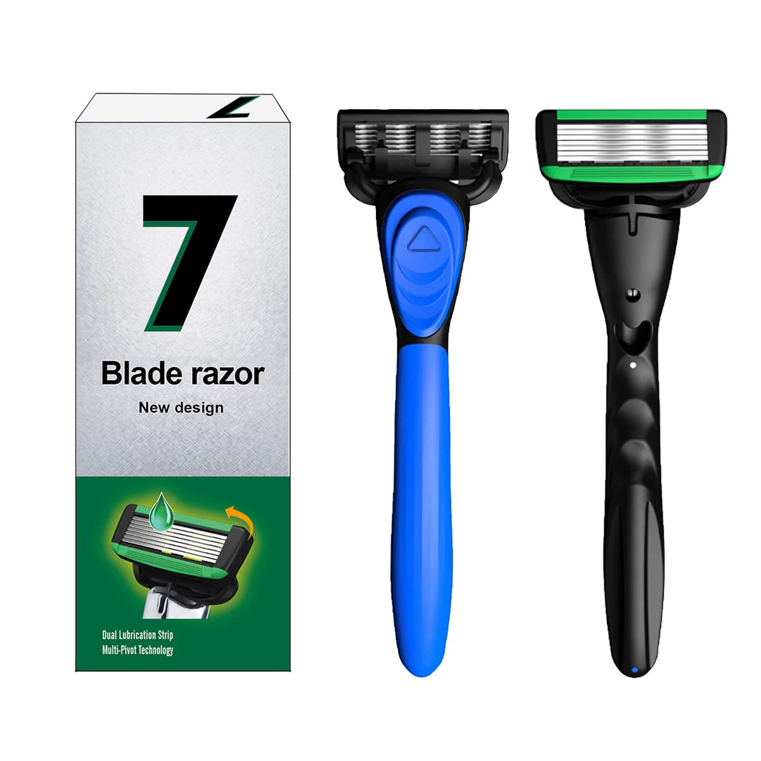 New manual shaver for man shaving knife with 7-layer blades stainless steel blades no damage to shaving skin hair removal
