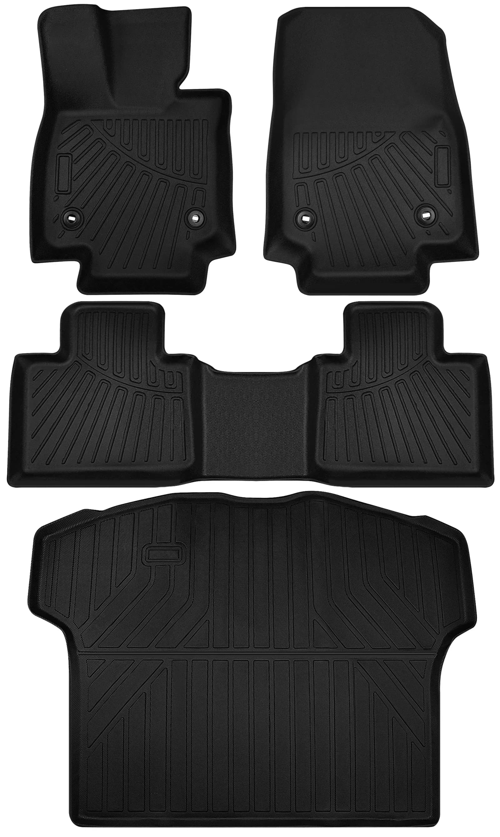 Set di tappetini per auto e tappetino per bagagliaio, resistenti a tutte le condizioni atmosferiche, compatibili con Lexus RX350 2023-2024, accessori automobilistici