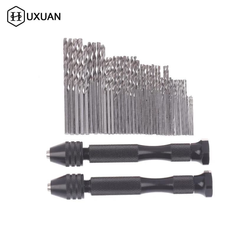 Set di punte da trapano manuali da 0,5-3,0 mm, mini trapano manuale in alluminio per gioielli e artigianato, utensili per la lavorazione del legno, punte da trapano, dropshipping