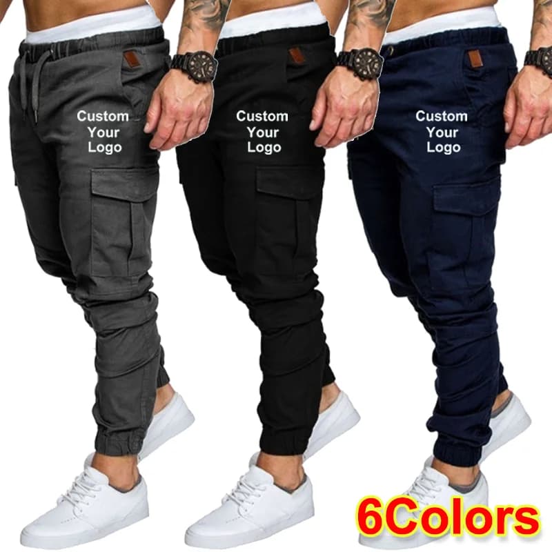 Men's Fitness Customize Your Logo Jogger Sports Training Pants Men's Fashion Casual Foot Sports Pants Sportswear Pants