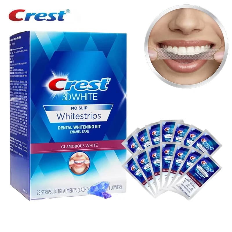 3D Whitestrips teeth whitening stripes, Glamorous White whitening treatment, 5/7/14 Applications