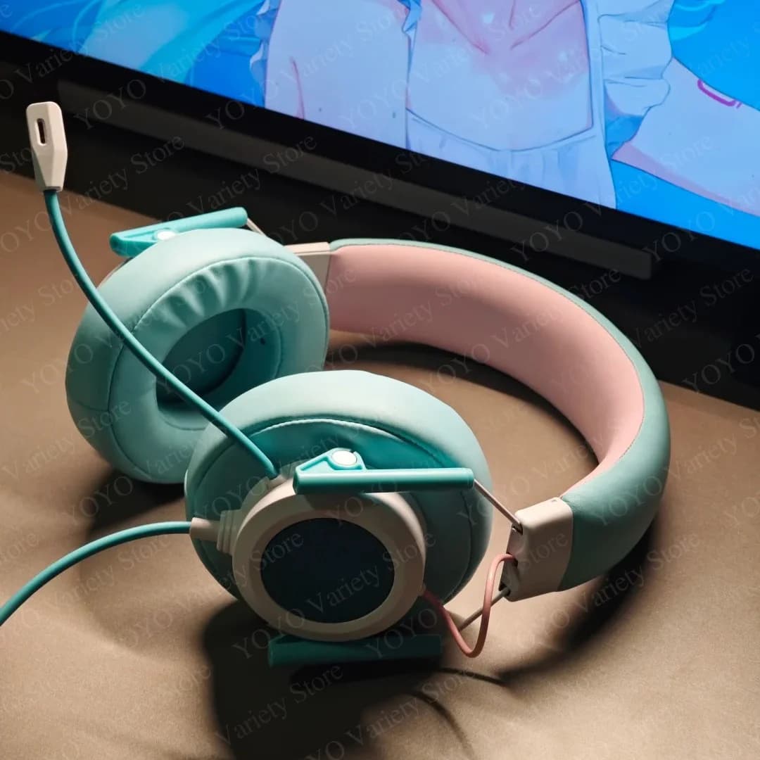 Cuffie da Gaming Misiom Sagittarius Cablate Over-Ear con Microfono USB con Cancellazione del Rumore, Audio Surround Virtuale 7.1 per PC Desktop