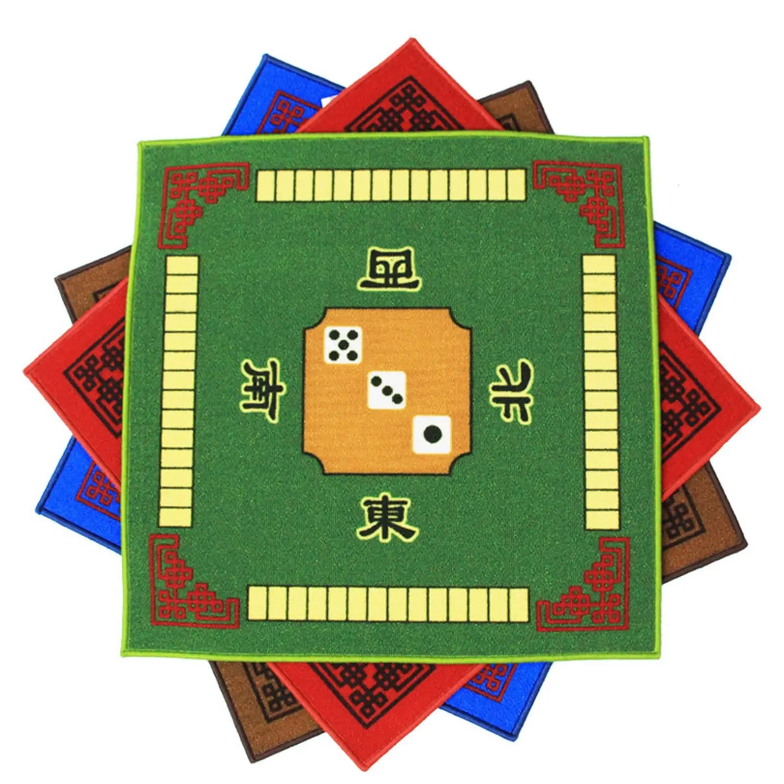 Tappetino Antiscivolo per Tavolo da Mahjong 78x78cm, Copertura Riduzione Rumore per Giochi da Tavolo e Carte