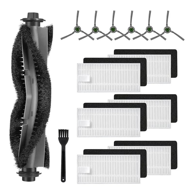 Airrobo P20 Robot Vacuum Cleaner Accessories-HEPA Filters, Main Brush, Side Brushes& Cleaning Brush Replacement Parts-Y48A