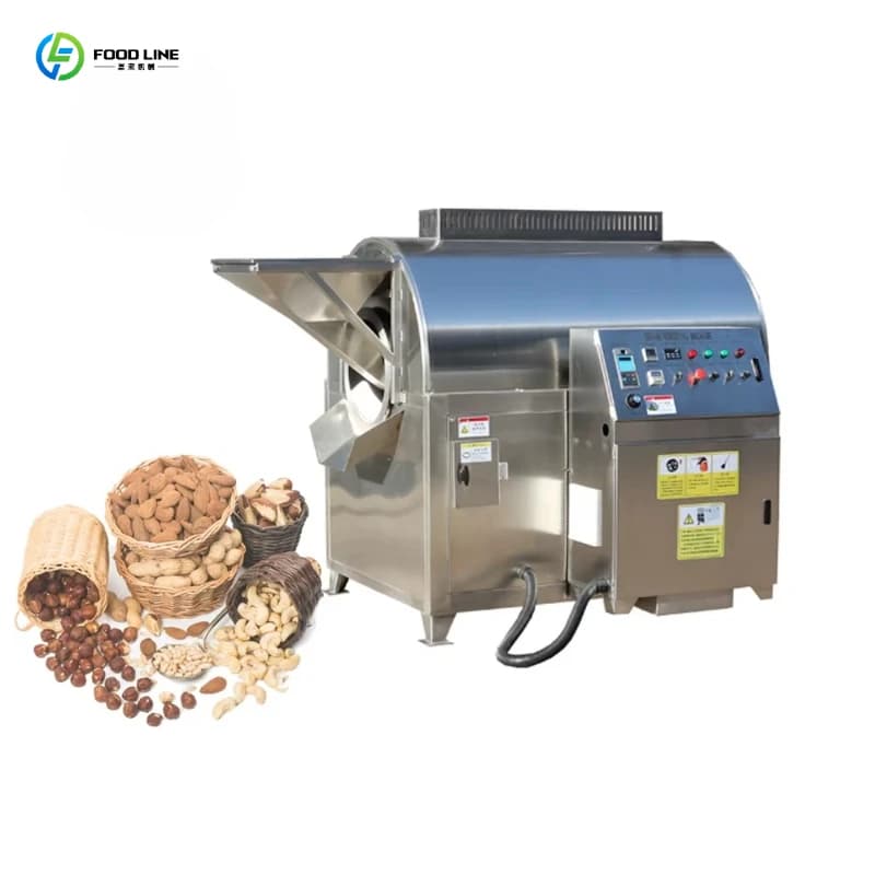 Electrical Rotary Drum Coffee Bean Roaster Coffee Roasting Machine Small Cocoa Toaster Roaster Machine Customized