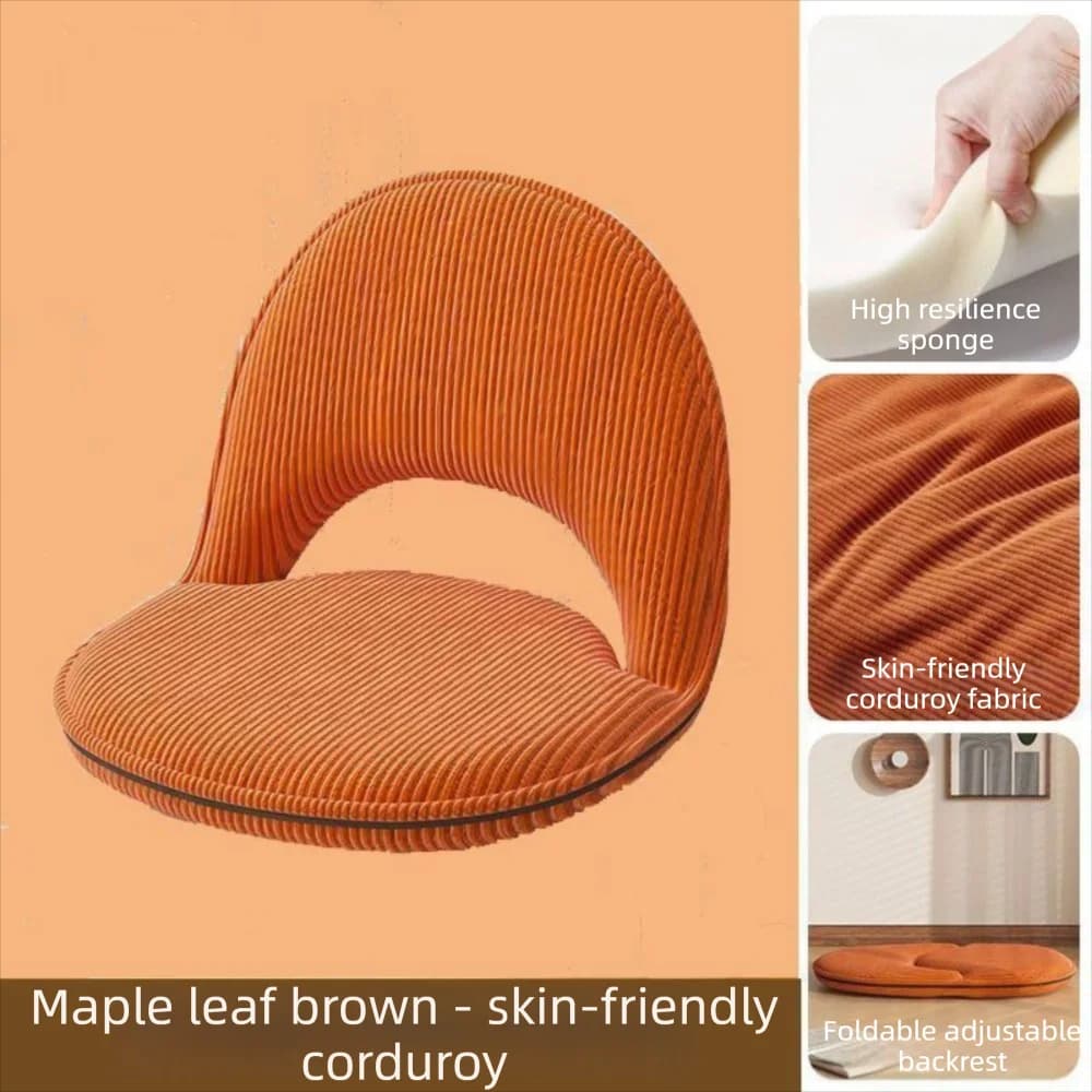 Foldable Backrest Foldable Tatami Lounger Armchair Design Rotatable Lazy Sofa Single Seat Convertible Floor Cushion Chair