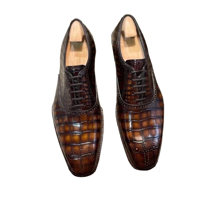 yingshang nuovi uomini di arrivo scarpe formali scarpe di coccodrillo maschili colore pennello