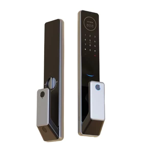 Serratura Elettronica di Lusso Intelligente con Impronta Digitale e Password, Serratura Digitale con Telecamera per Porte in Legno e Acciaio, in Lega di Zinco
