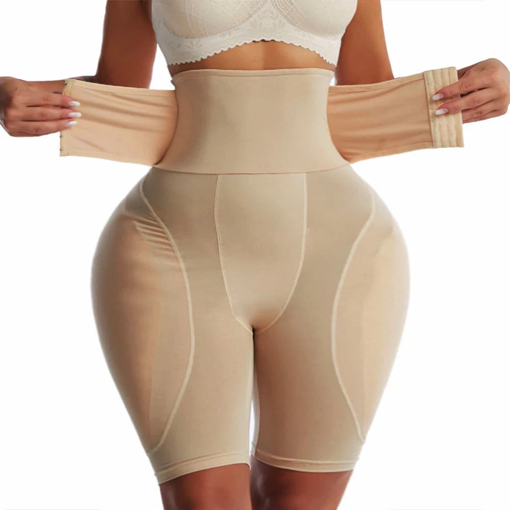 KUCLUT Modellante per Fianchi da Donna, Intimo Modellante con Cuscinetti Finti per Glutei, Mutandine Imbottite a Vita Alta, Pantaloncini Solleva-Glutei