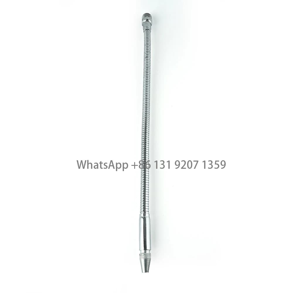 Flexible water and oil cooling hose 1/2 "1/4" 3/8 "metal 400-700mm with round nozzle and water cooling system nozzle