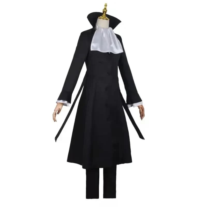 2026 Ryunosuke Akutagawa Cosplay Bungo Stray Dogs Costume Man and Woman Trench Coat Black Uniform Suits Unisex Wig I3Z4N