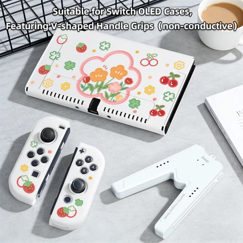 Custodia protettiva per Switch, con impugnature Joy-Con, compatibile con Switch NS/OLED, custodia per accessori per console di gioco.