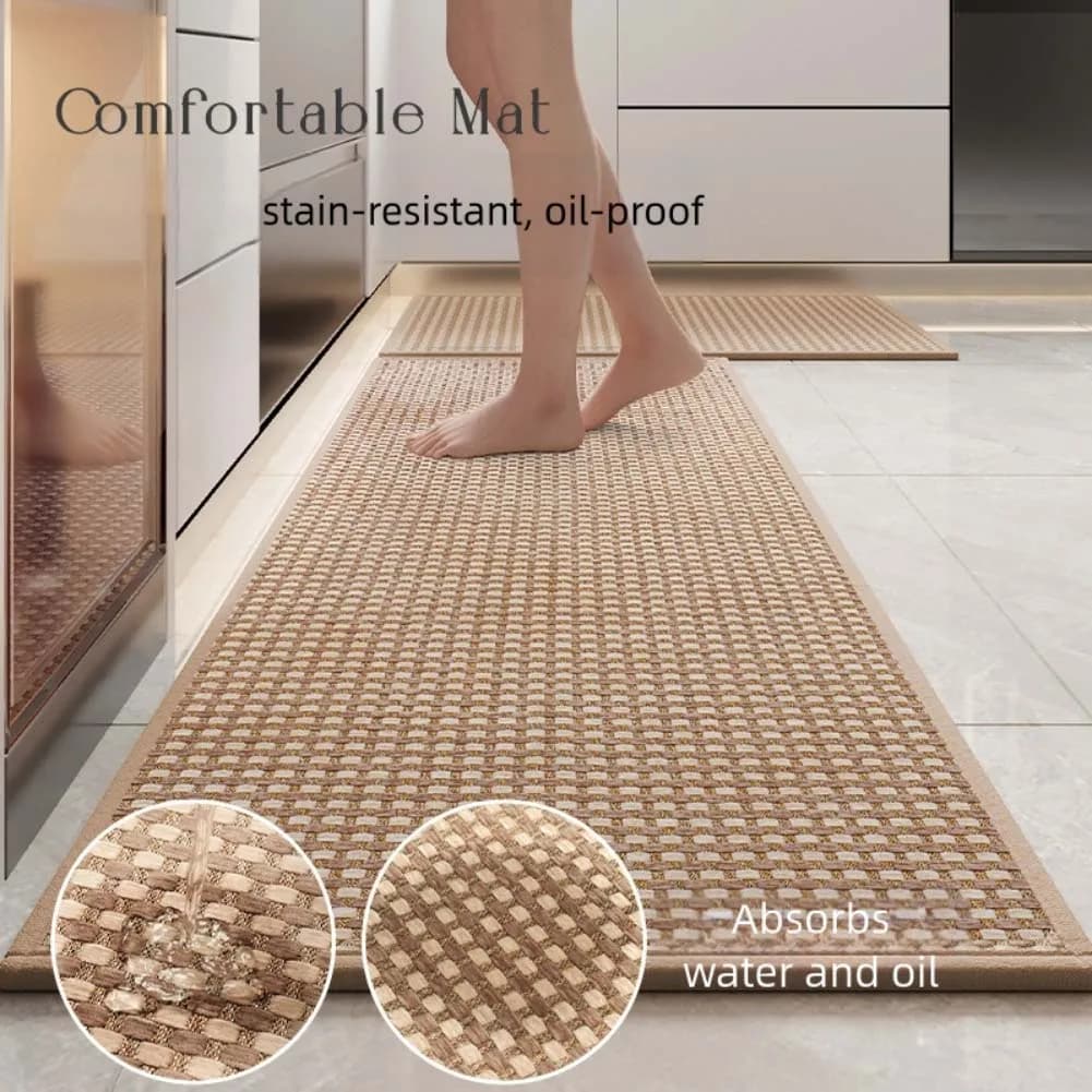 1 pz di 17x28 pollici tappetino da cucina antiscivolo e impermeabile corridoio ingresso zerbino tappeto assorbente