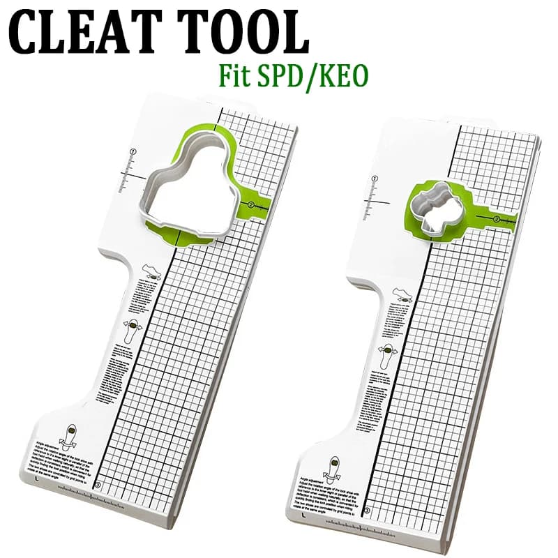 Strumento per tacchette per pedali per bici da strada MTB SPD/KEO Strumento per tacchette per pedali per mountain bike Adattatori per tacchette per scarpe da ciclismo con bloccaggio