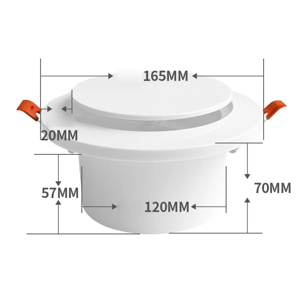 1PCS Diffusore d'aria rotondo regolabile con schermo per insetti ABS Parete Soffitto Condotto di sfiato Griglia di scarico Copertura per sistemi di aria fresca