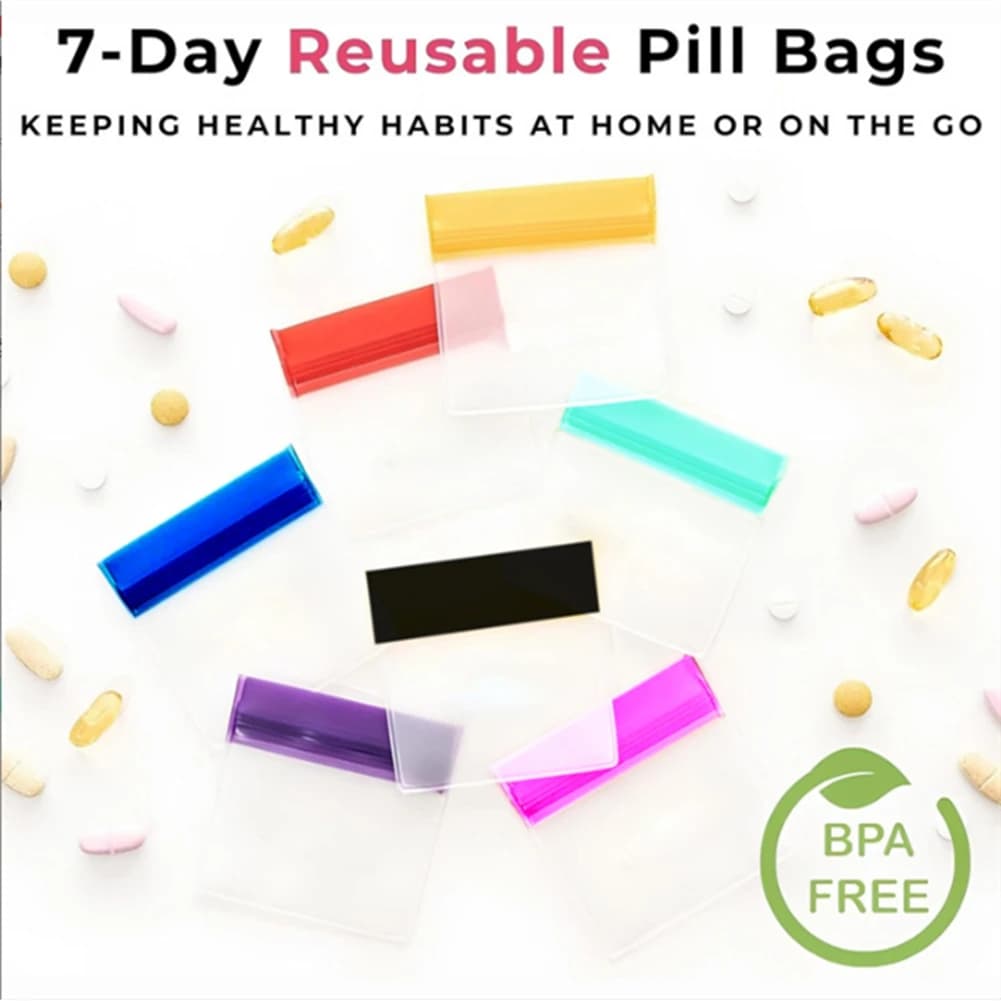 Single-dose reusable powder supplements package with funnels, spoons and labels