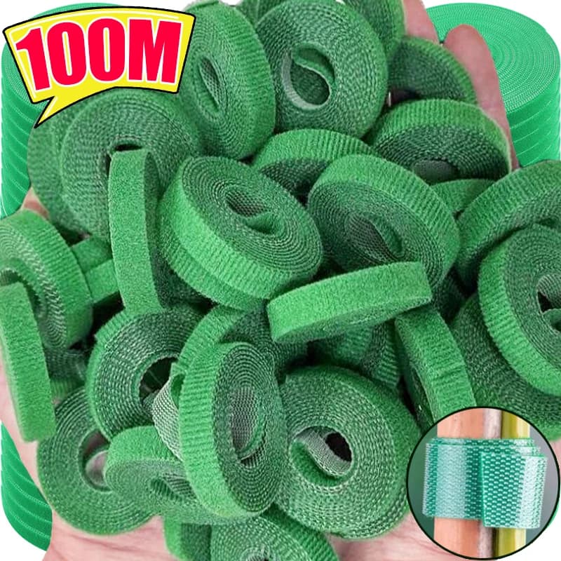 Fascette per piante autoadesive Fascette per piante in nylon regolabili Spago da giardino Fasciatura per piante Gancio Anello Vite Avvolgimento Nastro di supporto Striscia di fissaggio