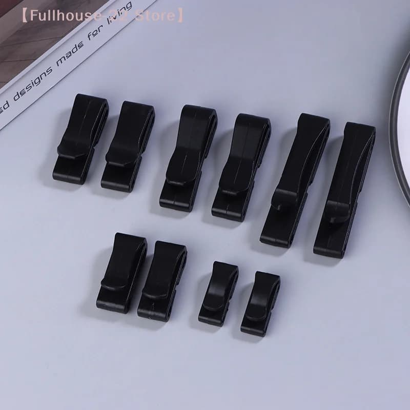 【MAX-22】10Pcs/Pack Quick Slip Keeper Buckle End Clip Slider Black For Camping Hiking Backpack Adjusting Strap Webbing 20-51mm