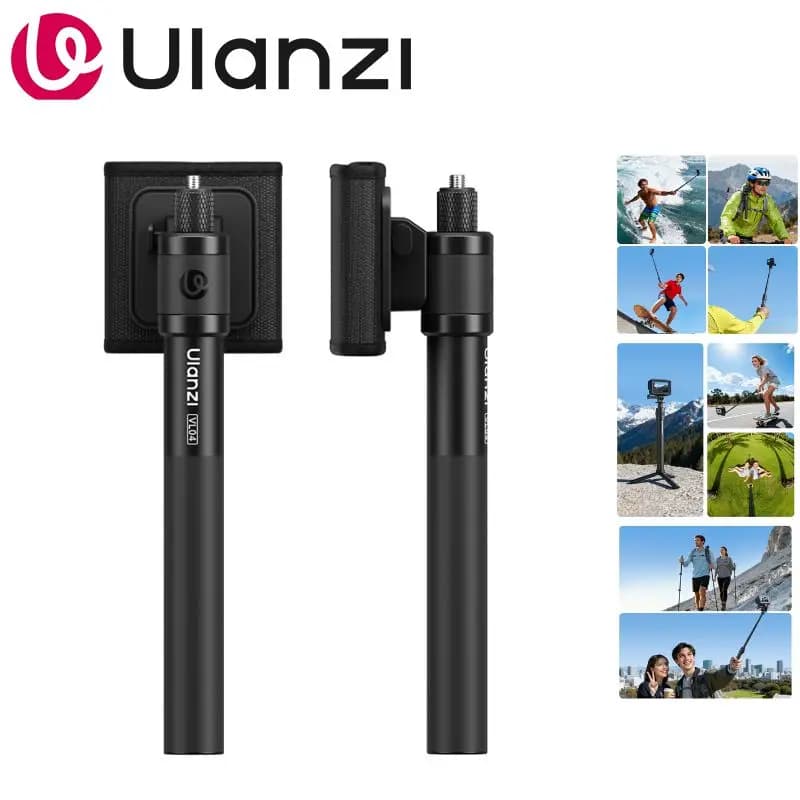 Ulanzi VL04 Prolunga a Sgancio Rapido per Action Camera, Compatible with GoPro, DJI Osmo, Insta360, per Viaggi, Vlog, Sport all'Aperto, Hiking