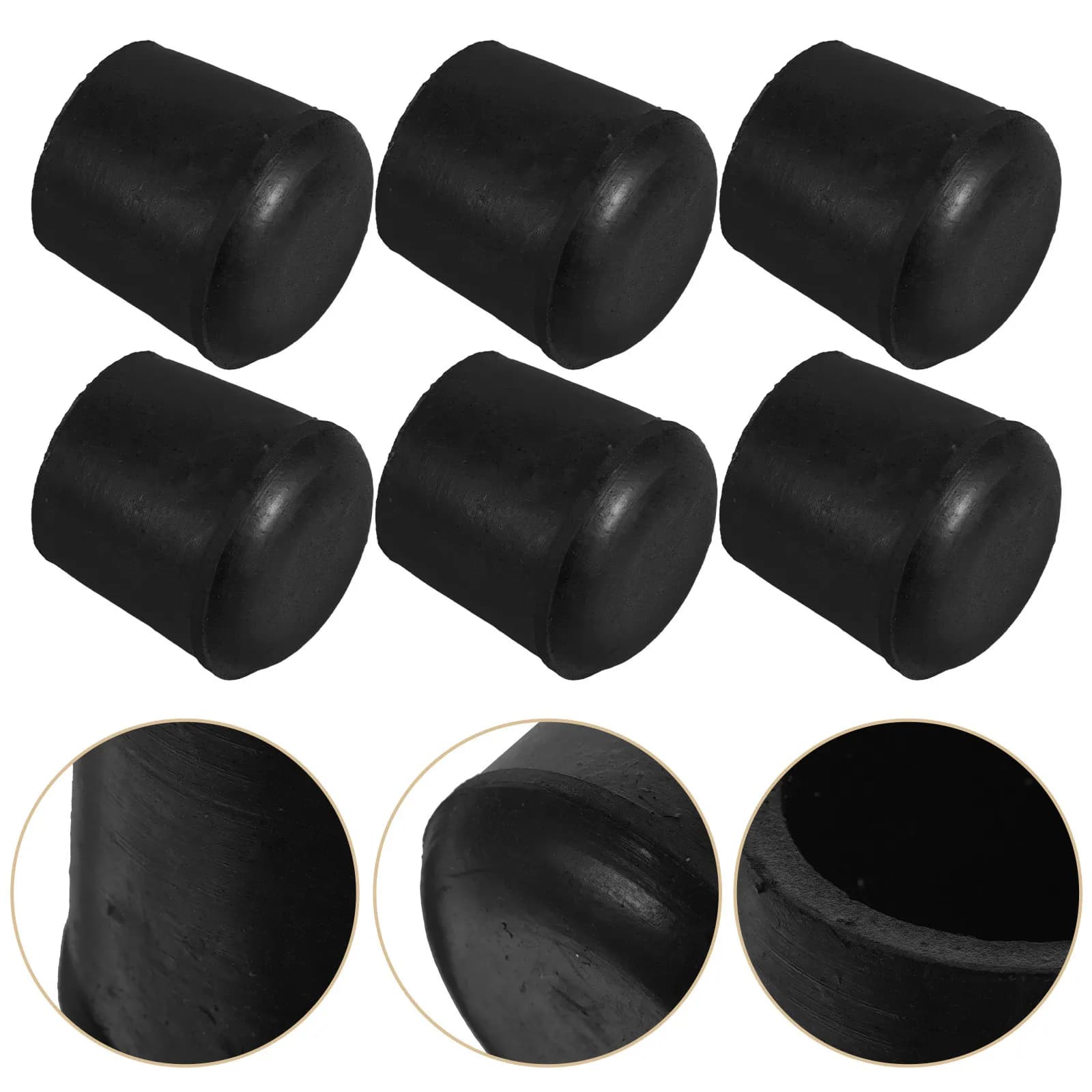 12Pcs Furniture Leg Protectors Hemispherical Anti-Slip Wear-Resistant Chair Table Stool Sofa Foot Covers Floor Scratch