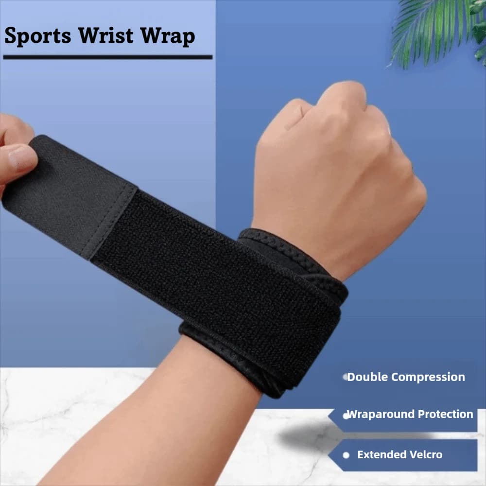 1 paio di protezioni per il polso regolabili a avvolgimento sottile, braccialetti sportivi pressurizzati regolabili, supporto per fasciatura, tutore per polso, pallavolo