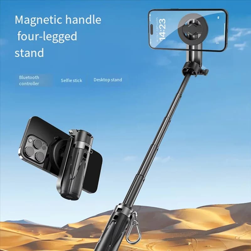 -A02R Bastone selfie treppiede multifunzionale Mini bastone selfie Bluetooth Bastone selfie telescopico portatile