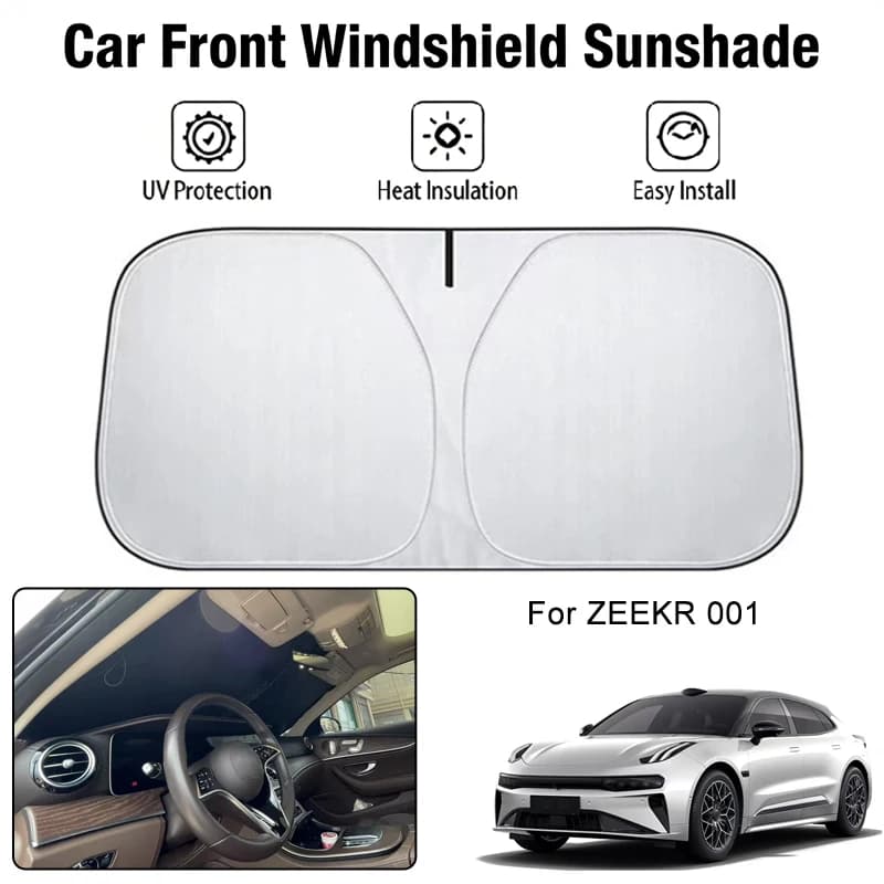 Parasole per parabrezza anteriore auto per ZEEKR 001, protezione UV, isolamento termico, accessori per la protezione solare degli interni auto