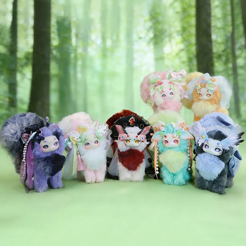 Tutulong V5 Series Blind Box Cat Dragon Dark Forest Series Blindbox Fantastic Creatures Vinyl Plush Anime Doll Surprise Bag Toys