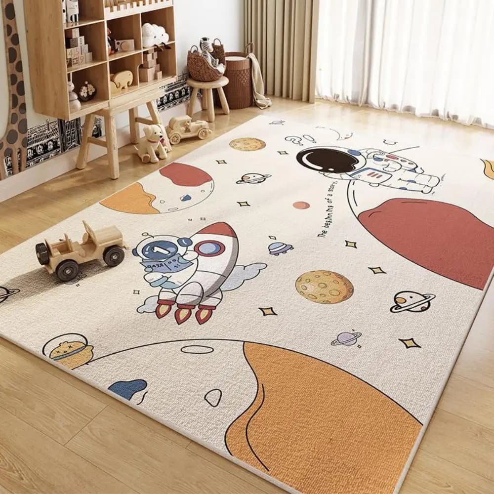 VIKAMA Children's room carpet, living room, study, toy reading area, children's crawling mat, game mat, home decoration