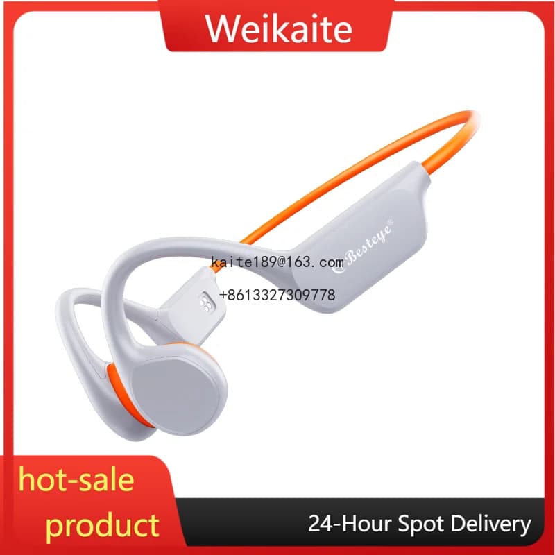 True Wireless V 5.3 C-shaped sports headphones Ipx8 waterproof earphones with microphone
